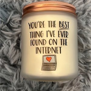 Lavender scented candle